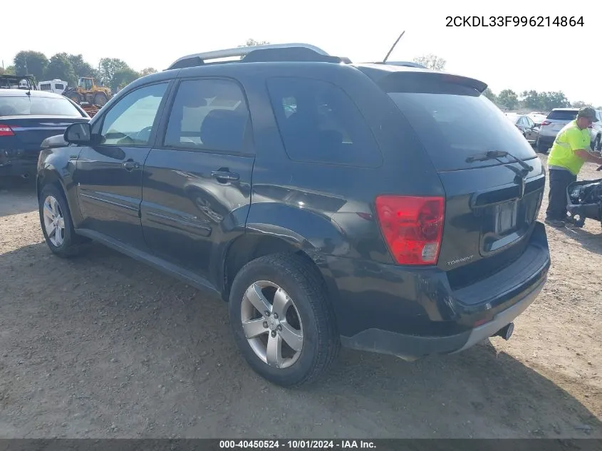 2009 Pontiac Torrent VIN: 2CKDL33F996214864 Lot: 40450524