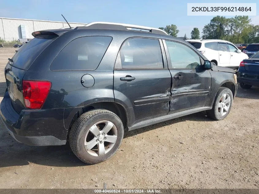 2009 Pontiac Torrent VIN: 2CKDL33F996214864 Lot: 40450524