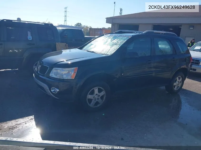 2009 Pontiac Torrent VIN: 2CKDL43FX96249628 Lot: 40602286