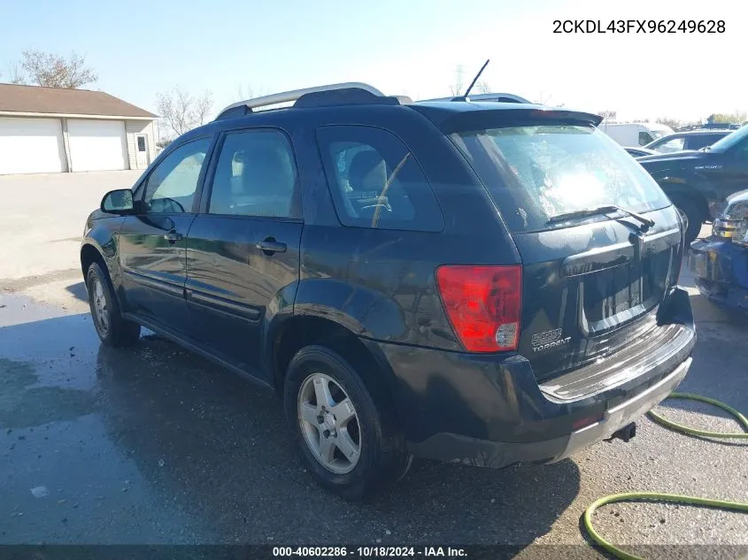 2009 Pontiac Torrent VIN: 2CKDL43FX96249628 Lot: 40602286