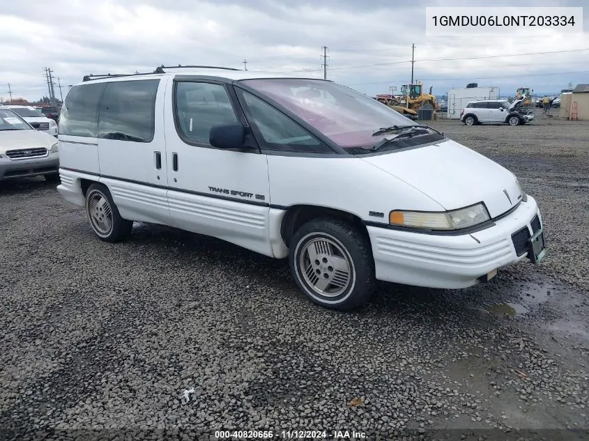 1992 Pontiac Trans Sport VIN: 1GMDU06L0NT203334 Lot: 40820656