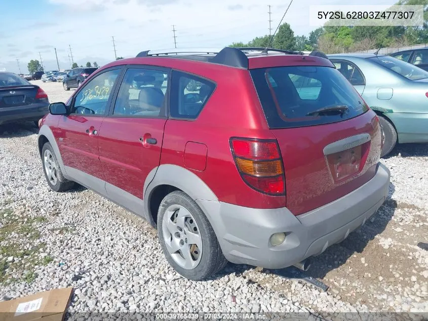 5Y2SL62803Z477307 2003 Pontiac Vibe