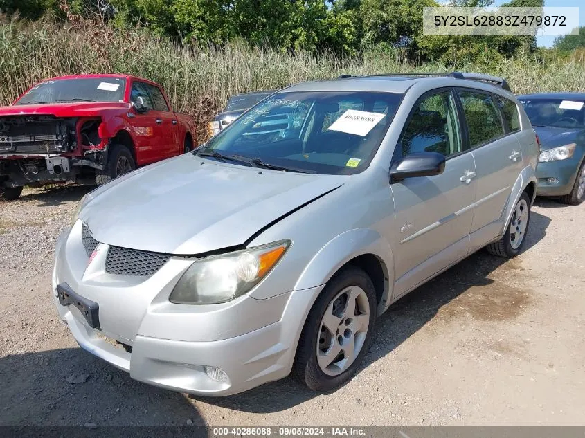 2003 Pontiac Vibe VIN: 5Y2SL62883Z479872 Lot: 40285088