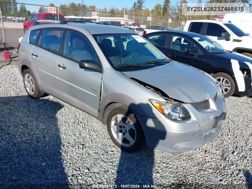 2003 Pontiac Vibe VIN: 5Y2SL62823Z468575 Lot: 40497672