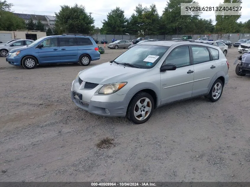 2003 Pontiac Vibe VIN: 5Y2SL62813Z404527 Lot: 40509964