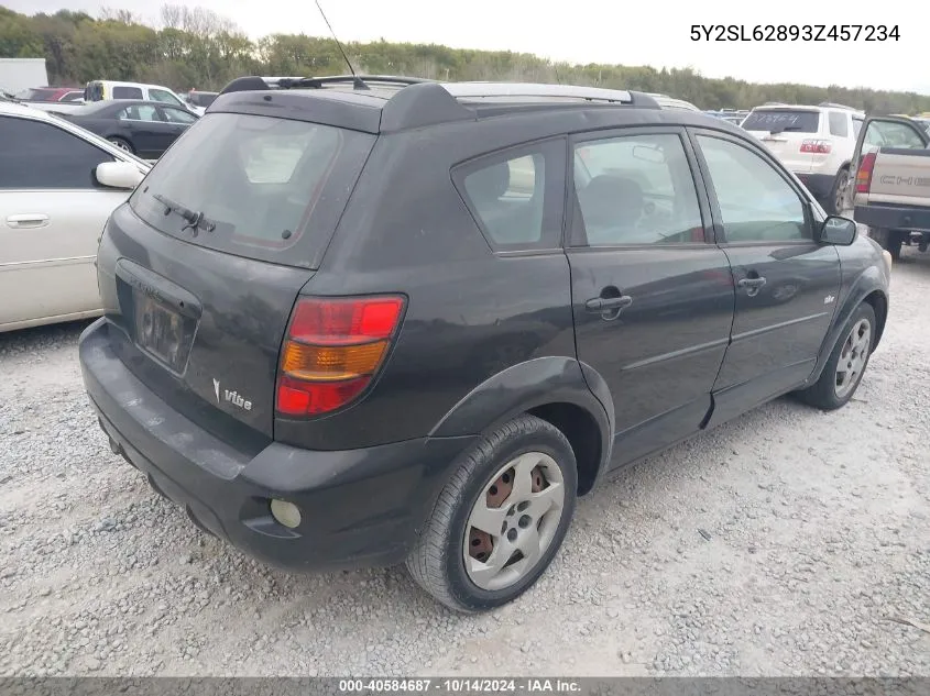 2003 Pontiac Vibe VIN: 5Y2SL62893Z457234 Lot: 40584687