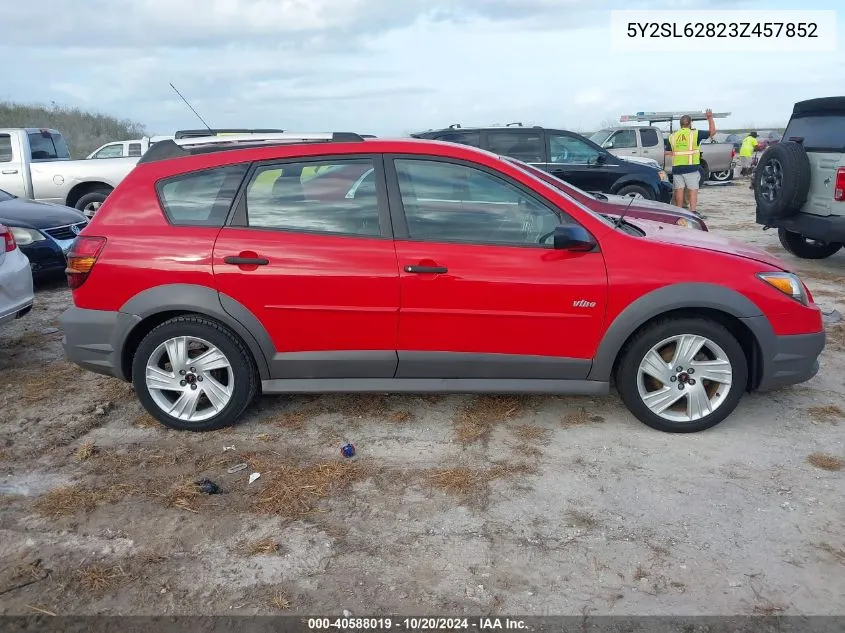 2003 Pontiac Vibe VIN: 5Y2SL62823Z457852 Lot: 40588019