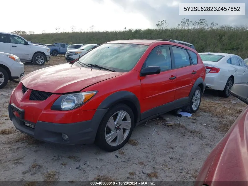 2003 Pontiac Vibe VIN: 5Y2SL62823Z457852 Lot: 40588019