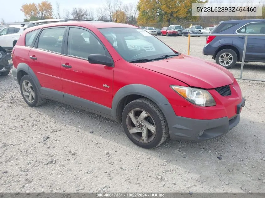 2003 Pontiac Vibe VIN: 5Y2SL62893Z464460 Lot: 40617331