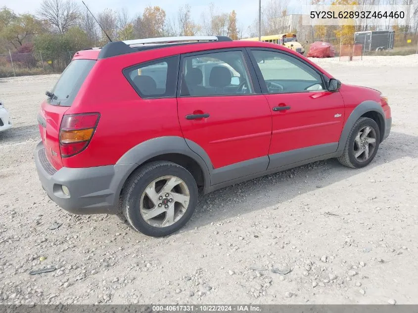 2003 Pontiac Vibe VIN: 5Y2SL62893Z464460 Lot: 40617331