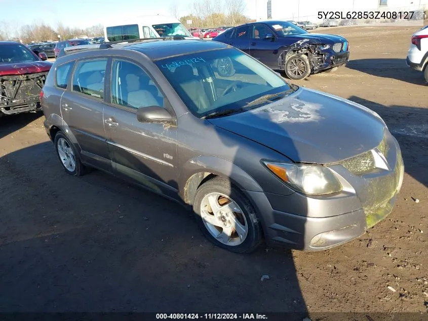 5Y2SL62853Z408127 2003 Pontiac Vibe