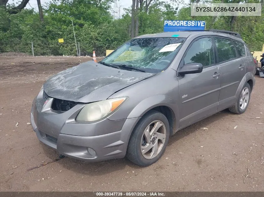 2004 Pontiac Vibe VIN: 5Y2SL62864Z440134 Lot: 39347739