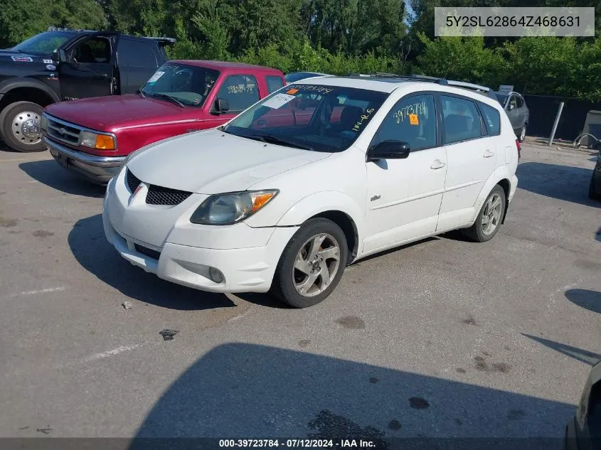 2004 Pontiac Vibe VIN: 5Y2SL62864Z468631 Lot: 39723784