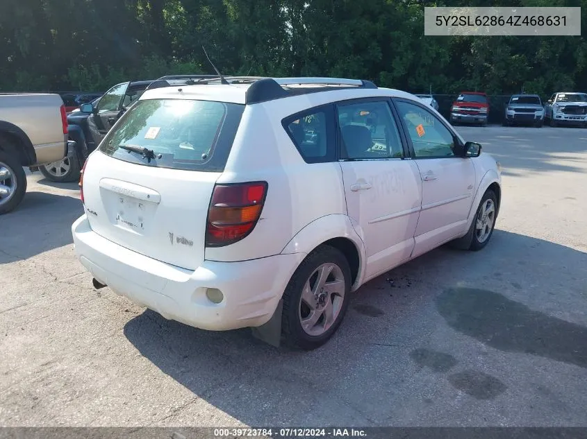 2004 Pontiac Vibe VIN: 5Y2SL62864Z468631 Lot: 39723784