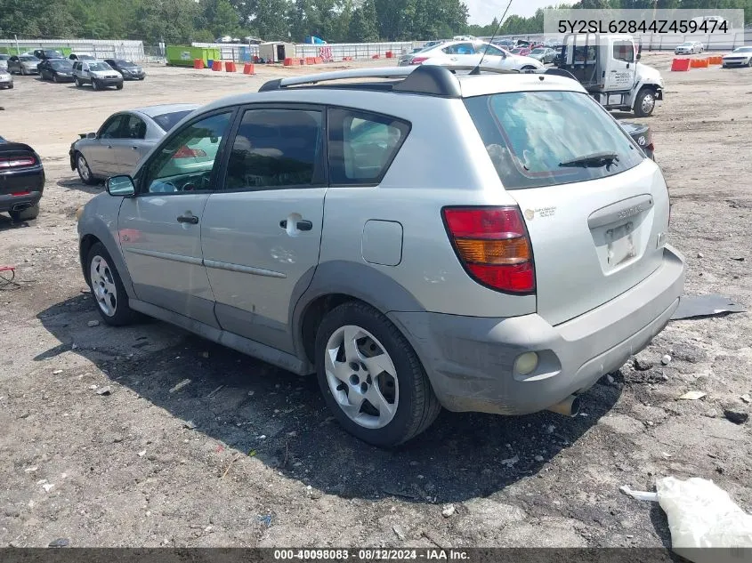 2004 Pontiac Vibe VIN: 5Y2SL62844Z459474 Lot: 40098083