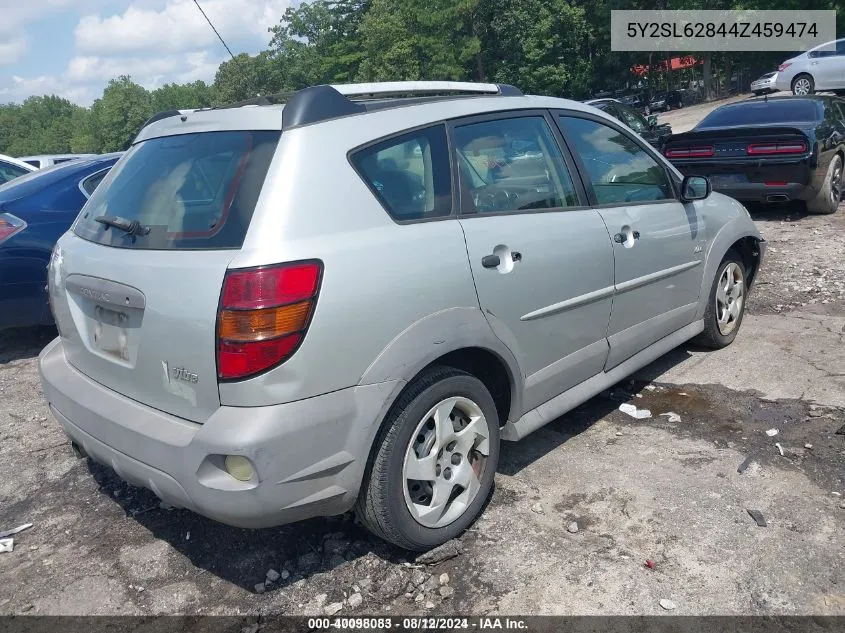 2004 Pontiac Vibe VIN: 5Y2SL62844Z459474 Lot: 40098083