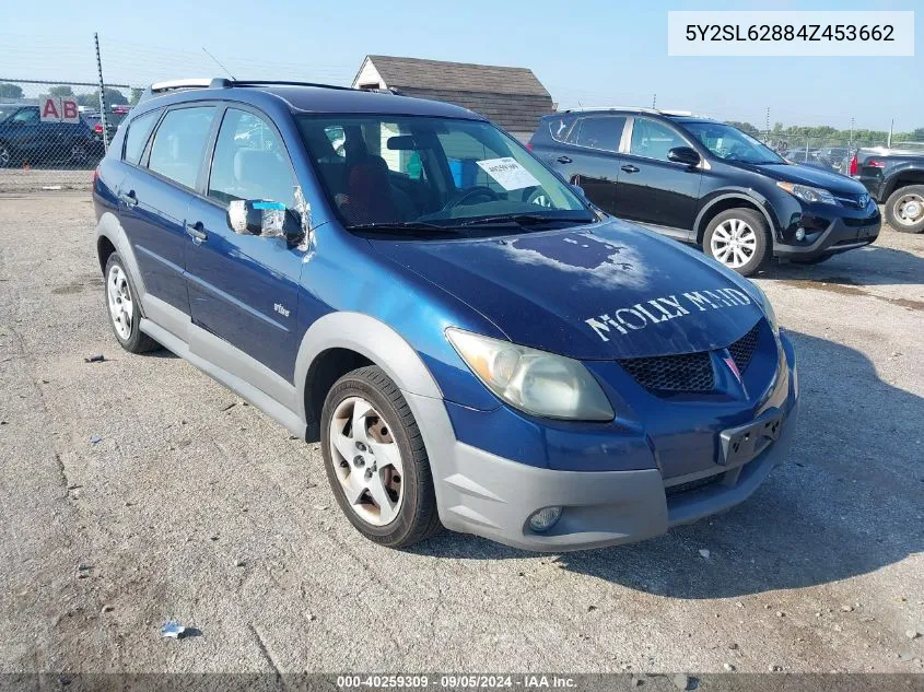 2004 Pontiac Vibe VIN: 5Y2SL62884Z453662 Lot: 40259309