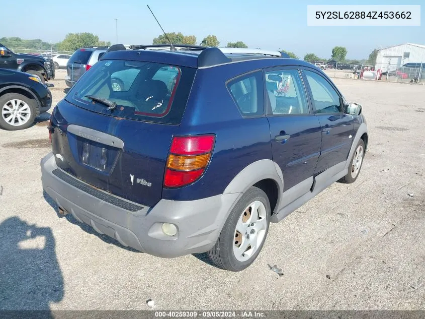 2004 Pontiac Vibe VIN: 5Y2SL62884Z453662 Lot: 40259309