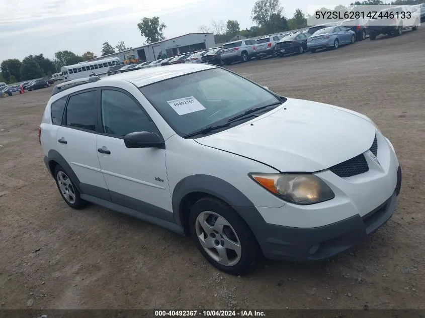 2004 Pontiac Vibe VIN: 5Y2SL62814Z446133 Lot: 40492367