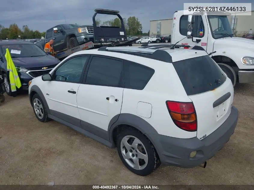 2004 Pontiac Vibe VIN: 5Y2SL62814Z446133 Lot: 40492367