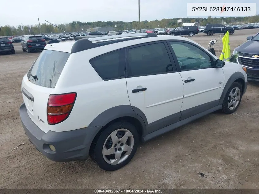 2004 Pontiac Vibe VIN: 5Y2SL62814Z446133 Lot: 40492367