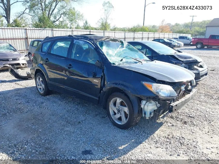 2004 Pontiac Vibe VIN: 5Y2SL628X4Z433073 Lot: 40496553