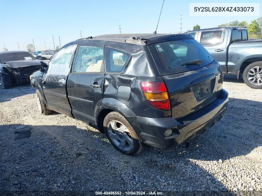 2004 Pontiac Vibe VIN: 5Y2SL628X4Z433073 Lot: 40496553