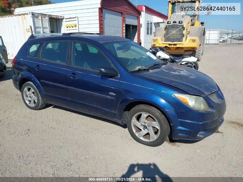 2004 Pontiac Vibe VIN: 5Y2SL62864Z440165 Lot: 40659731