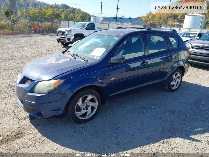 2004 Pontiac Vibe VIN: 5Y2SL62864Z440165 Lot: 40659731