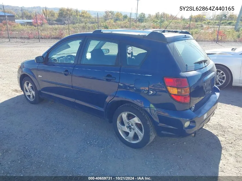 2004 Pontiac Vibe VIN: 5Y2SL62864Z440165 Lot: 40659731