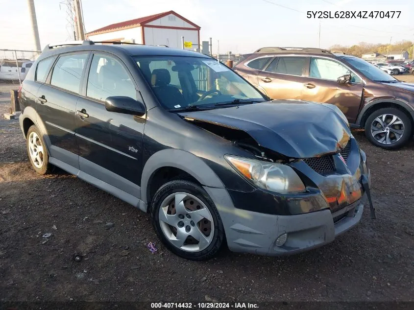 2004 Pontiac Vibe VIN: 5Y2SL628X4Z470477 Lot: 40714432