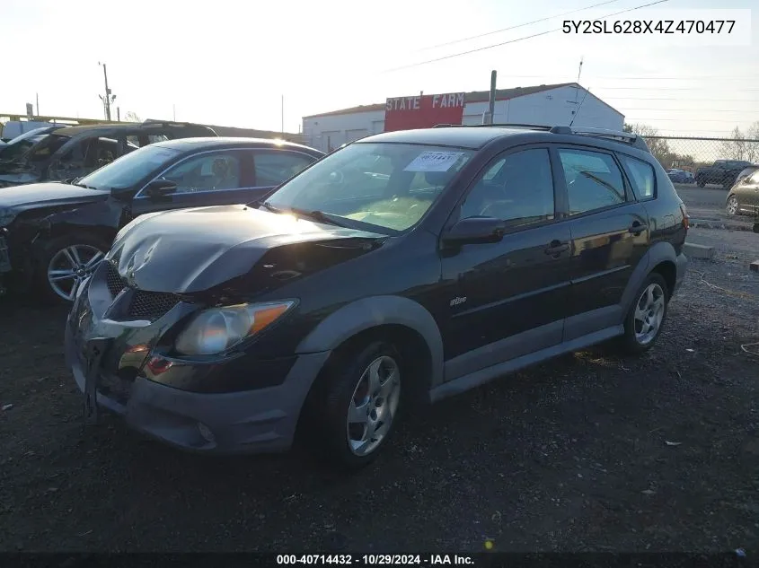 2004 Pontiac Vibe VIN: 5Y2SL628X4Z470477 Lot: 40714432