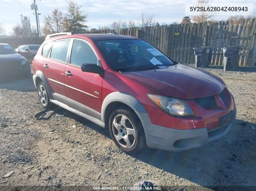 5Y2SL62804Z408943 2004 Pontiac Vibe