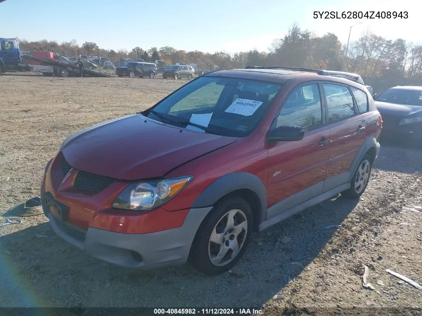 5Y2SL62804Z408943 2004 Pontiac Vibe