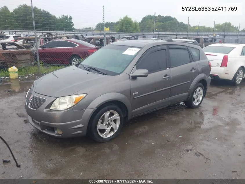 5Y2SL63835Z411769 2005 Pontiac Vibe