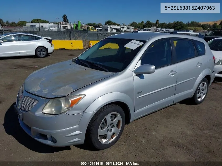 5Y2SL63815Z407963 2005 Pontiac Vibe