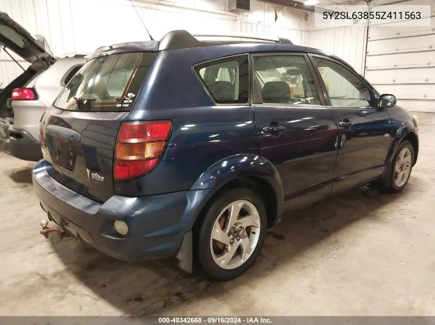 5Y2SL63855Z411563 2005 Pontiac Vibe