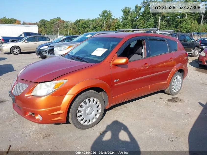 5Y2SL63815Z427808 2005 Pontiac Vibe