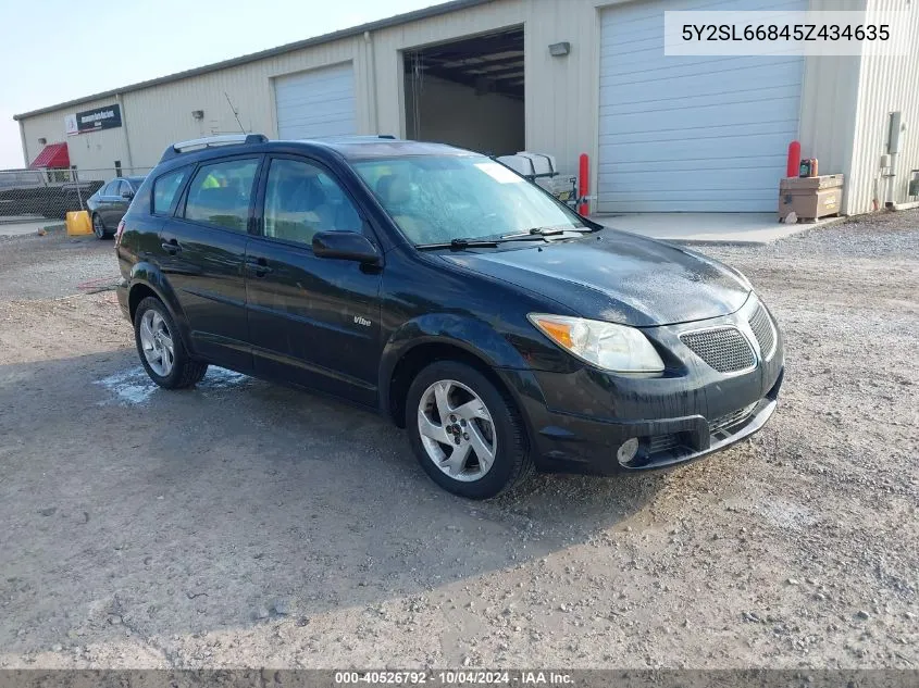 2005 Pontiac Vibe VIN: 5Y2SL66845Z434635 Lot: 40526792