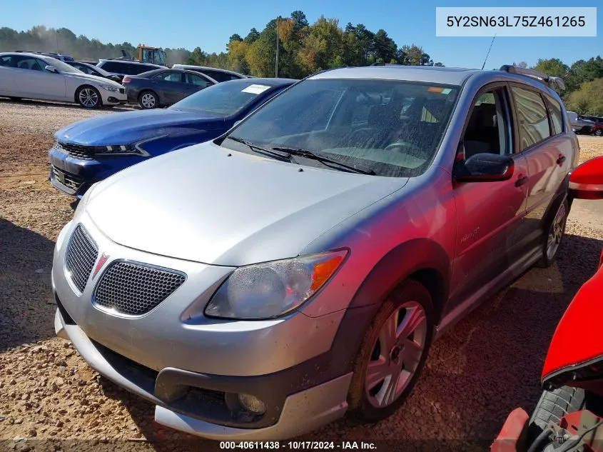 2005 Pontiac Vibe Gt VIN: 5Y2SN63L75Z461265 Lot: 40611438