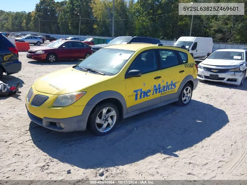 2005 Pontiac Vibe VIN: 5Y2SL63825Z469601 Lot: 40630064