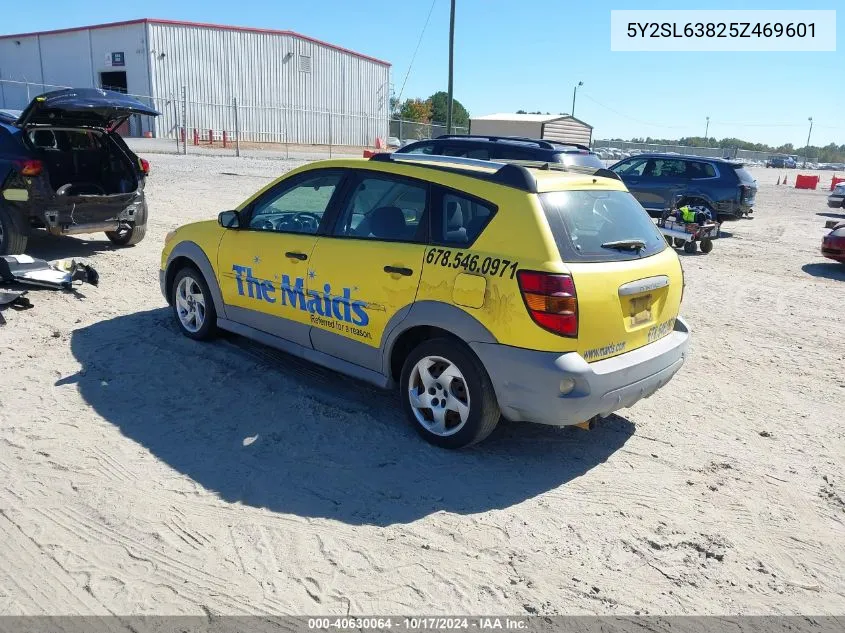 2005 Pontiac Vibe VIN: 5Y2SL63825Z469601 Lot: 40630064