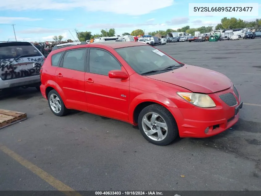 2005 Pontiac Vibe VIN: 5Y2SL66895Z473477 Lot: 40633403