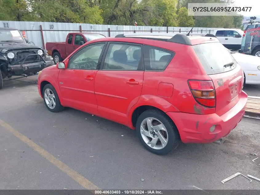 2005 Pontiac Vibe VIN: 5Y2SL66895Z473477 Lot: 40633403