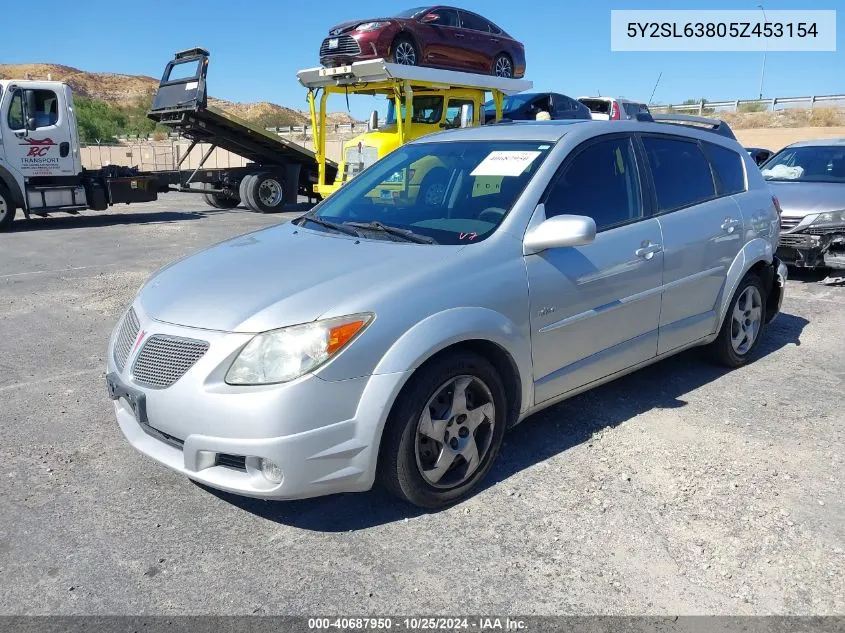 2005 Pontiac Vibe VIN: 5Y2SL63805Z453154 Lot: 40687950