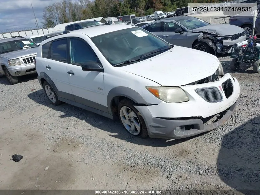 2005 Pontiac Vibe VIN: 5Y2SL63845Z469535 Lot: 40742335