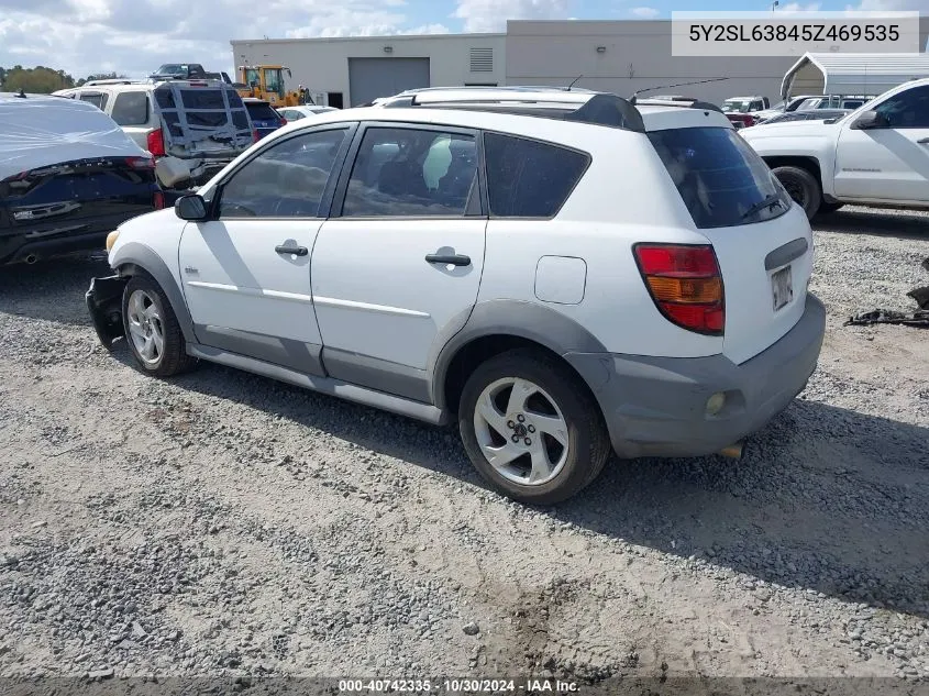 2005 Pontiac Vibe VIN: 5Y2SL63845Z469535 Lot: 40742335