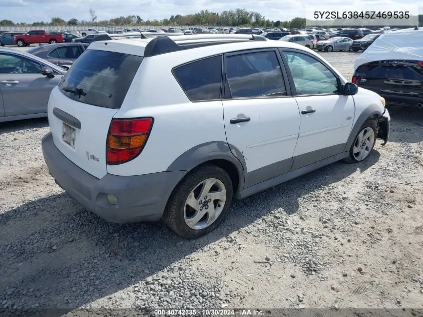 2005 Pontiac Vibe VIN: 5Y2SL63845Z469535 Lot: 40742335