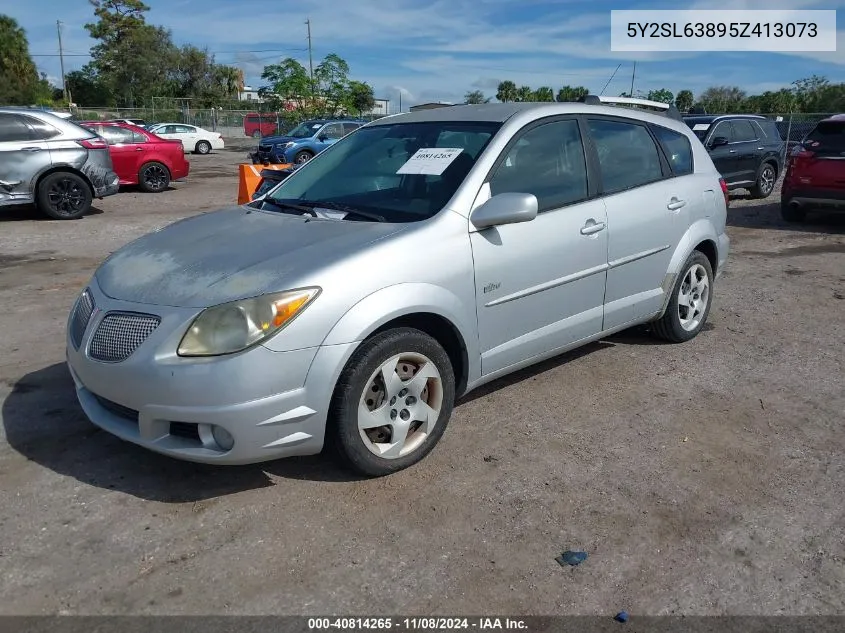 2005 Pontiac Vibe VIN: 5Y2SL63895Z413073 Lot: 40814265