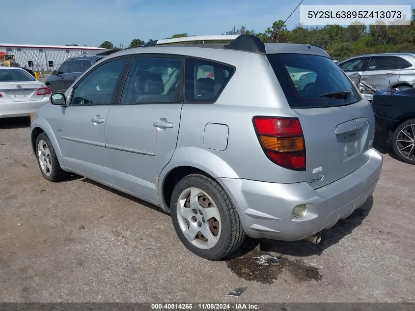 2005 Pontiac Vibe VIN: 5Y2SL63895Z413073 Lot: 40814265